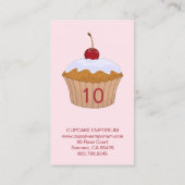 Cupcakes mit Cheron auf dem oberen gratis Cupcake Treuekarte (Rückseite)