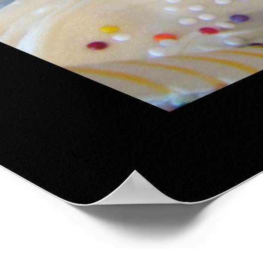 Cupcakes mit Kerzen Poster (Ecke)