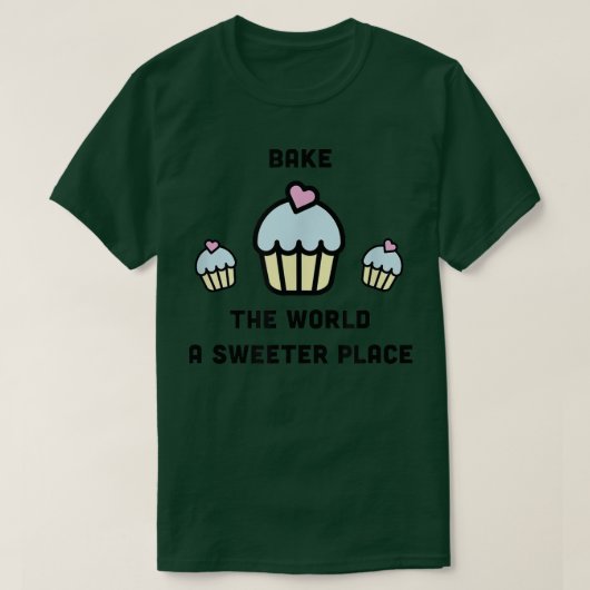 Cupcakes Muffins Niedlich Backbake Konditorei Koch T-Shirt (Design vorne)