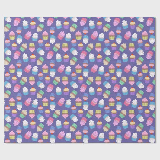 Cupcakes-Muster Geschenkpapier (Flach)