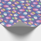 Cupcakes-Muster Geschenkpapier (Ecke)