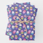 Cupcakes-Muster Geschenkpapier Set (Beispiel)