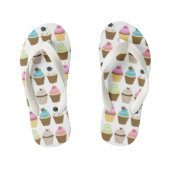 Cupcakes-Muster Kinderbadesandalen (Fußbett)