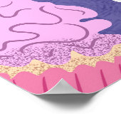 Cupcakes-Muster Poster (Ecke)