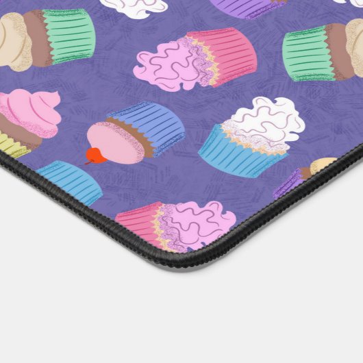 Cupcakes-Muster Schreibtischunterlage (Ecke)