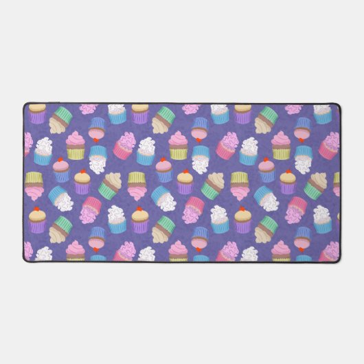 Cupcakes-Muster Schreibtischunterlage (Vorderseite)
