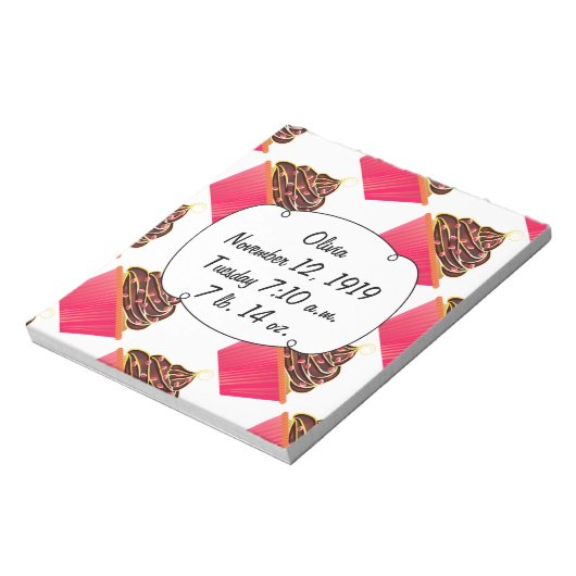 Cupcakes Notizblock (Rotiert)