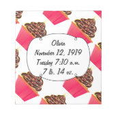 Cupcakes Notizblock (Vorderseite)