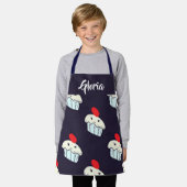 Cupcakes on Blue Schürze (Getragen)