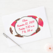 Cupcakes Ovaler Aufkleber (Umschlag)