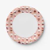 Cupcakes Pappteller (Vorderseite)
