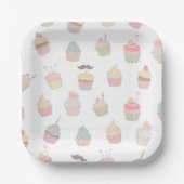 Cupcakes Pappteller (Vorderseite)