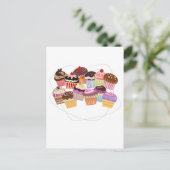 Cupcakes-Paradies Postkarte (Stehend Vorderseite)