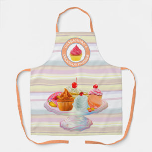 Cupcakes Pie Donut Macaron Süßgebackene Leckerei Schürze