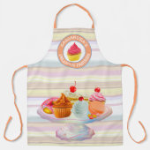 Cupcakes Pie Donut Macaron Süßgebackene Leckereien Schürze (Vorderseite)