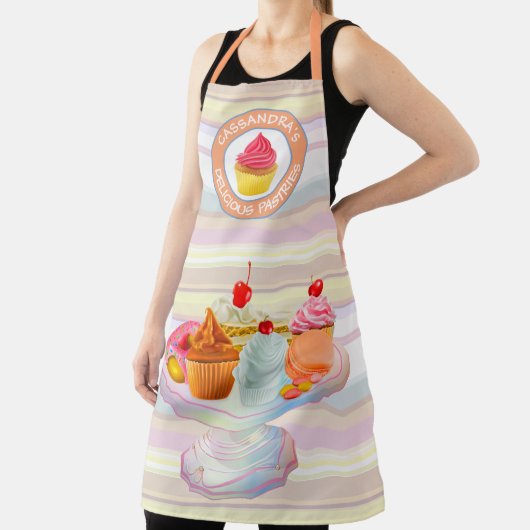 Cupcakes Pie Donut Macaron Süßgebackene Leckereien Schürze (InSitu)