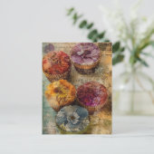 Cupcakes Postkarte (Stehend Vorderseite)