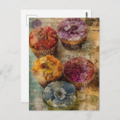 Cupcakes Postkarte (Vorne/Hinten)