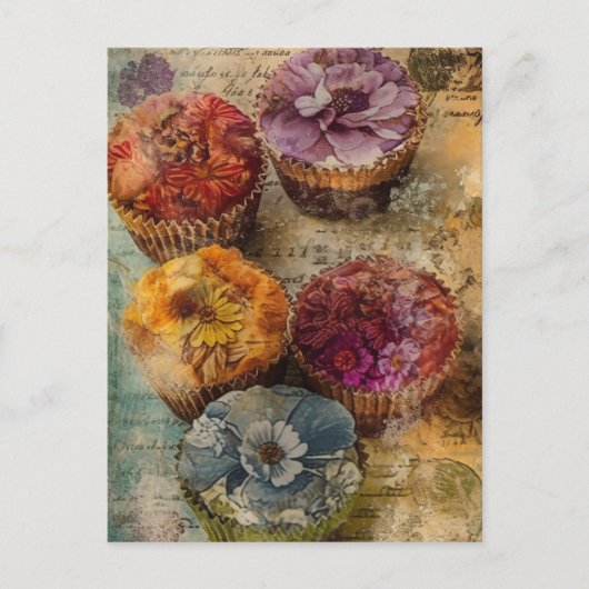 Cupcakes Postkarte (Vorderseite)