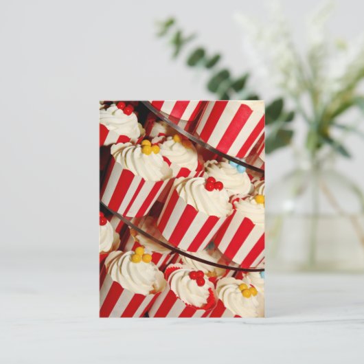 Cupcakes Postkarte (Stehend Vorderseite)