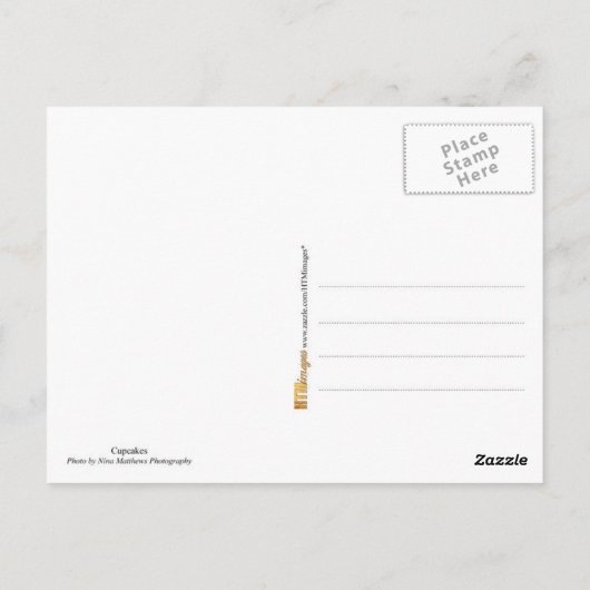 Cupcakes Postkarte (Rückseite)