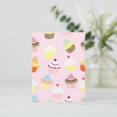 Cupcakes Postkarte (Stehend Vorderseite)