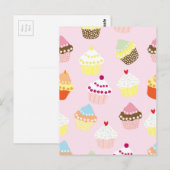 Cupcakes Postkarte (Vorne/Hinten)