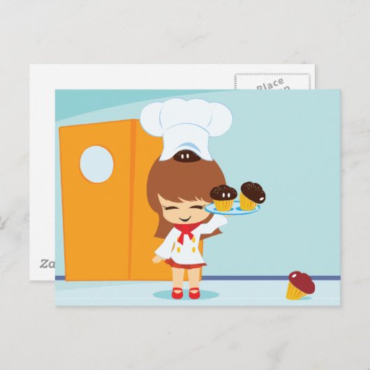 Cupcakes Postkarte (Vorne/Hinten)