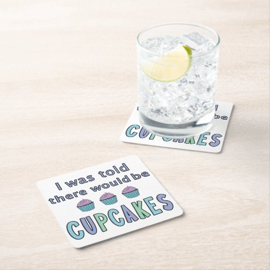 Cupcakes Rechteckiger Pappuntersetzer (Vor Ort)