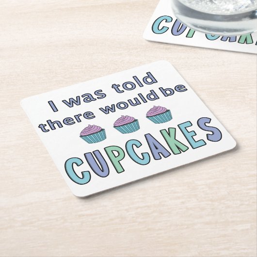 Cupcakes Rechteckiger Pappuntersetzer (angewinkelt)