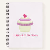 Cupcakes Rezepte Notebook Notizblock (Vorderseite)