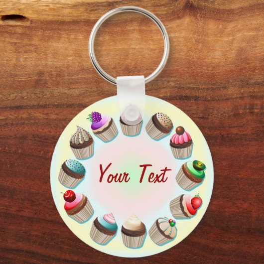 Cupcakes Schlüsselanhänger (Vorderseite)
