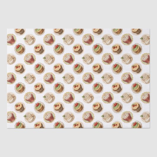 Cupcakes Seidenpapier (Vorderseite)