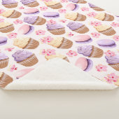 Cupcakes Sherpa Blanket Sherpadecke (3/4)