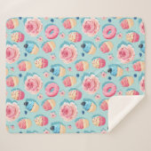 Cupcakes Sherpa Blanket Sherpadecke (Vorderseite (Horizontal))