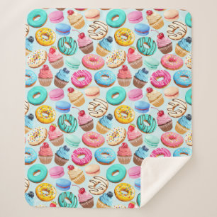 Cupcakes Sherpa Blanket Sherpadecke