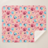 Cupcakes Sherpa Blanket Sherpadecke (Vorderseite (Horizontal))