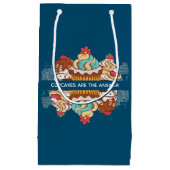 Cupcakes sind das Answer Funny Sprichwort Kleine Geschenktüte (Vorderseite)