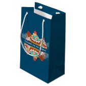 Cupcakes sind das Answer Funny Sprichwort Kleine Geschenktüte (Rückseite Schrägansicht)