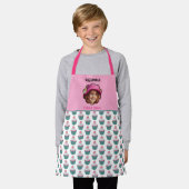 Cupcakes Skalierte benutzerdefinierte Vorlagenname Schürze (Getragen)