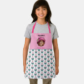 Cupcakes Skalierte benutzerdefinierte Vorlagenname Schürze (Insitu)