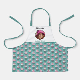 Cupcakes Skalierte benutzerdefinierte Vorlagenname Schürze