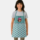 Cupcakes Skalierte benutzerdefinierte Vorlagenname Schürze (Insitu)