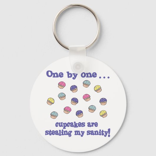 Cupcakes stehlen meine Sanftmütigkeit Schlüsselanhänger (Vorderseite)