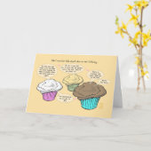 Cupcakes Talk Happy Pi Day Grußkarte Karte (Gelbe Blume)