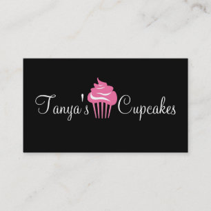Cupcakes, Torten, Essen, Catering, Bäckerei Geschä Visitenkarte