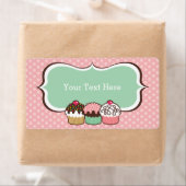 Cupcakes Trio Buchzeichen Labels (Insitu)
