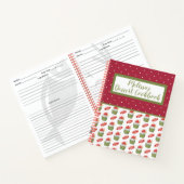 Cupcakes und Candy and Red Polka Dots Rezept Notizblock (Innenseite)