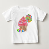 Cupcakes und Candy Birthday T Shirt (Vorderseite)