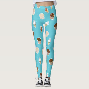 Cupcakes und Eis niedliches Design süß Leggings